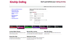Desktop Screenshot of kinshipdating.com
